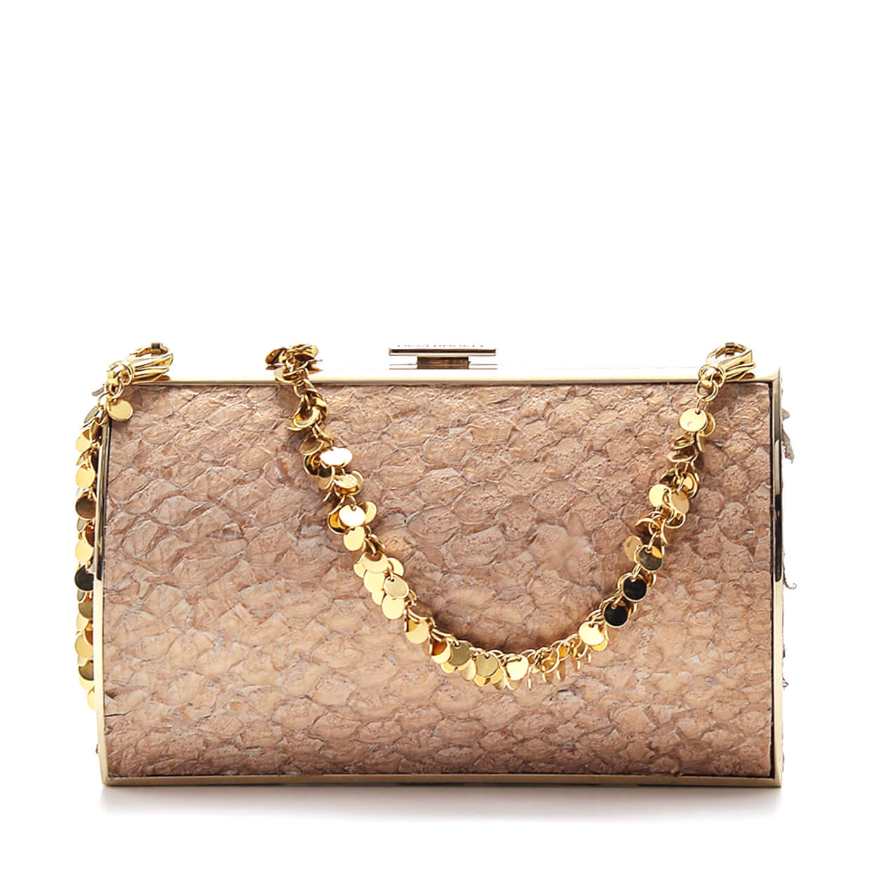 Devi Kroell - Beige Exotic Leather Carlyle Clutch